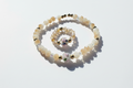 White Bloom Bracelet & Ring Setb