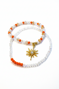 Coral Bracelet & Anklet Duo