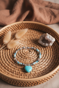 Turquoise Heart Pendant Bracelet