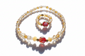 Red Bloom jewelry set