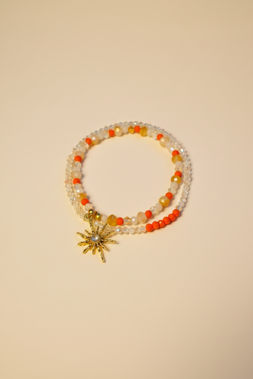 Coral Bracelet & Anklet Duo